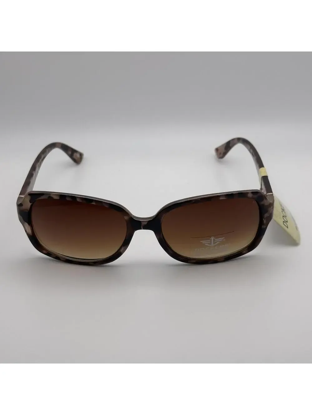 NWT Dockers Tortoise Shell Rectangle Sunglasses 100% UV Protection